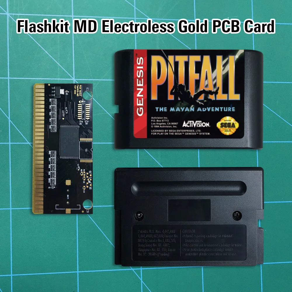 Ловушка Майя приключения Flashkit MD никелевое золото схема на основе печатной платы