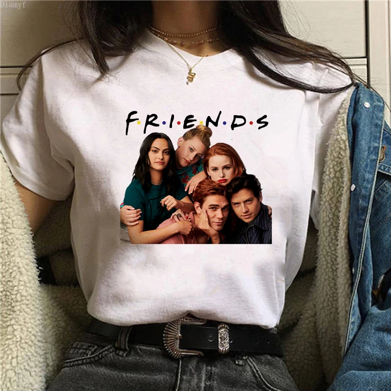 

Showtly riverdale t shirt anime LOGO Women T-shirt Korean Fashion Clothing harajuku Streetwear Vogue T-shirts