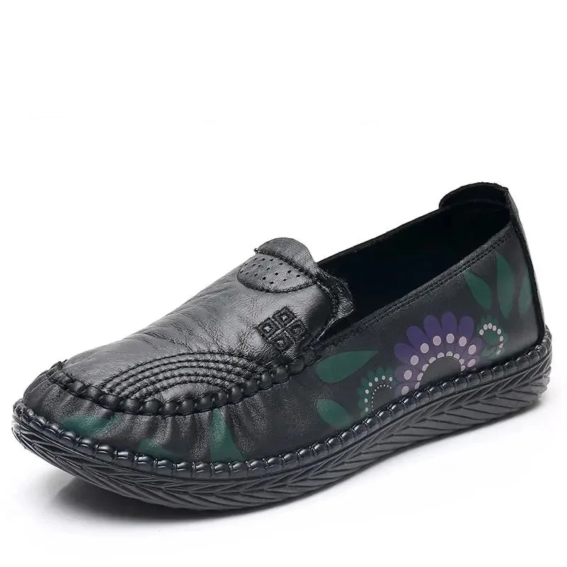 

Walking shoes for woman high quality concise comfy runway shoes female Vintage flats 2021 new arrival