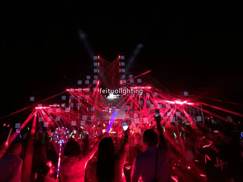 2 шт./лот 6 глаз RGB лазер Вт движущийся лазерный свет красный/зеленый/синий для