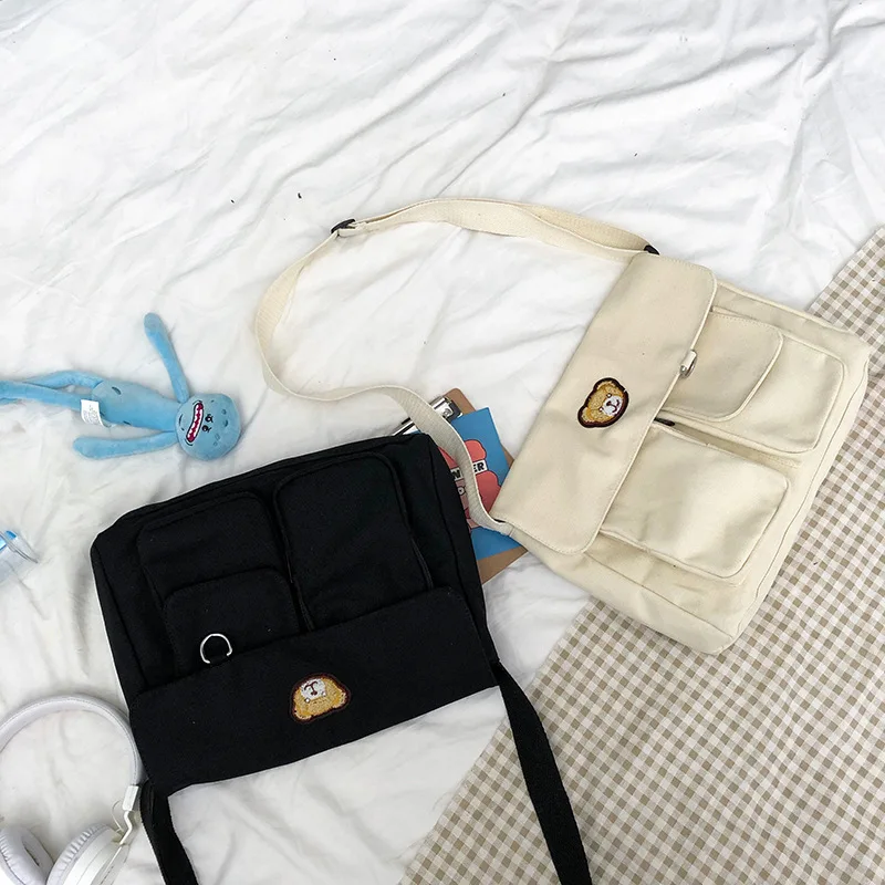 Женские сумки через плечо новые модные повседневные школьные с мультяшным