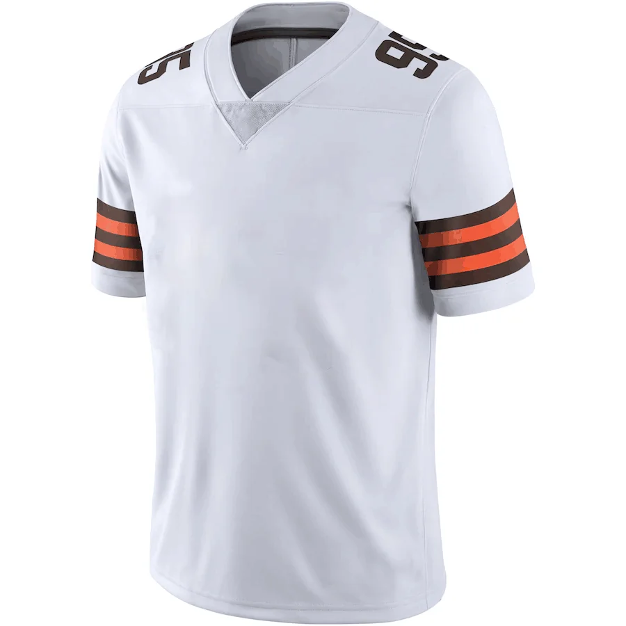 

New American Football Jerseys Men Cleveland Jersey Odell Beckham Jr Myles Garrett Baker Mayfield Jarvis Landry Nick CHubb Shirt