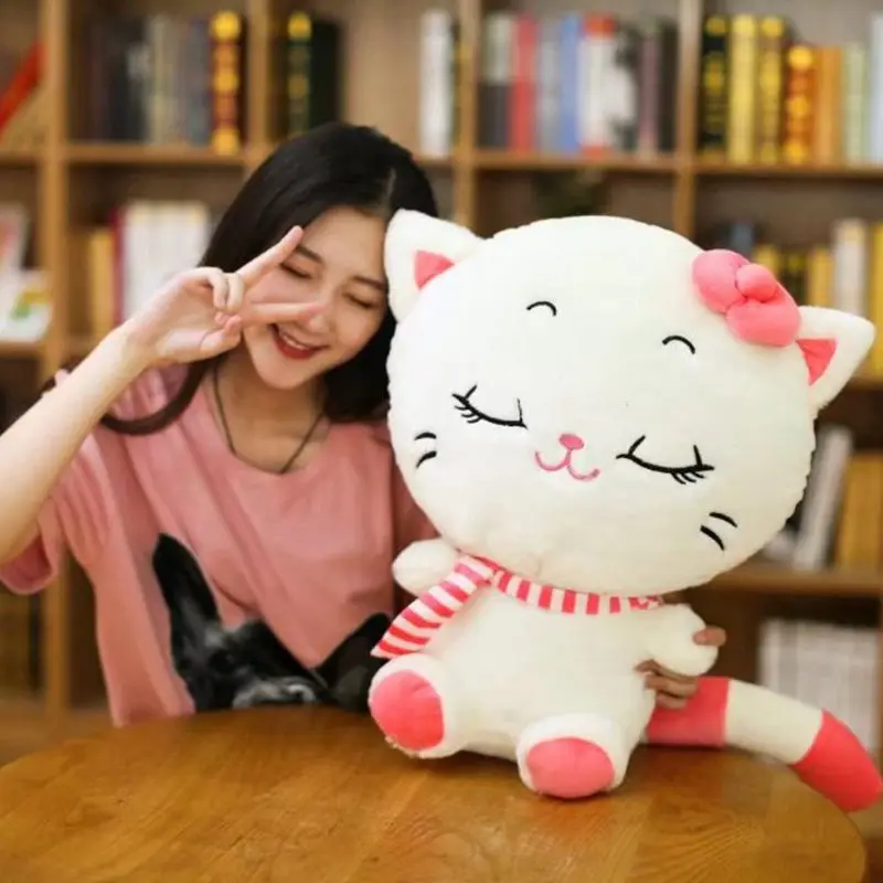 

Cute Big Face Cat Plush Toys Face Smiling Stuffed Doll Baby Toys Soft Peluche Animal Pillow High Quality Kids Girl Birthday Gift
