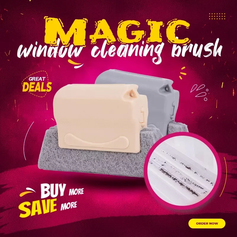 

Magic window cleaning brush-Quickly clean all corners and gaps Magic Cleaning Brush Replacement Cloth