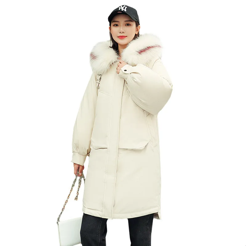 Горячая Распродажа Длинные Базовые Куртки Пальто с воротником пуховик капюшоном