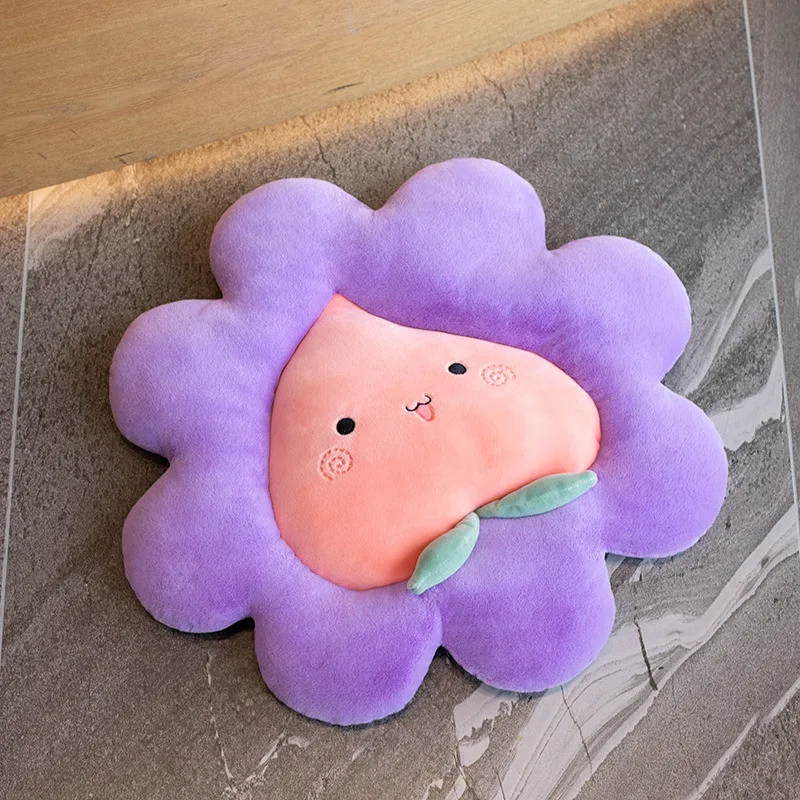 

Cute Soft Chair Cushion fruit flower Mat Room Decoration Toy Pillow Funny fruit flower Cushion Birthday Gift Toys