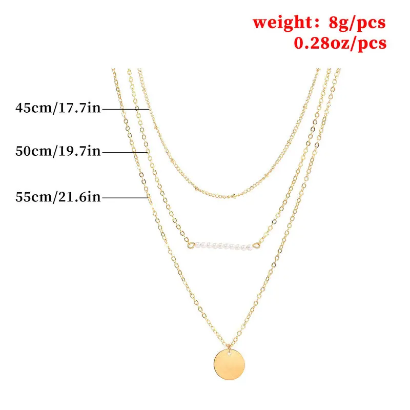 Цепочка Женская многослойная с подвеской модное ожерелье цепочкой кисточками и