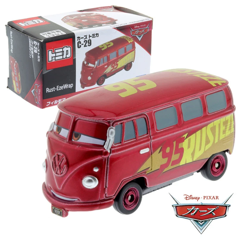 

Takara Tomy Disney Pixar Cars Tomica C-29 Fillmore RRC Type Mini Hot Pop Kids Toys Motor Vehicle Diecast Metal Model