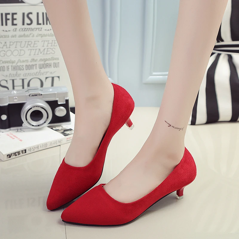 Женская обувь на танкетке высоком каблуке-шпильке с острым носком Женские