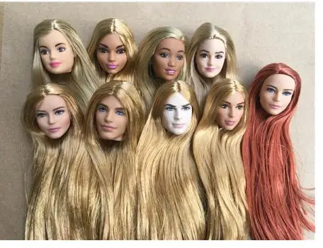 Новинка редкая коллекция голов золотые кукольные головки с корнями 1/6