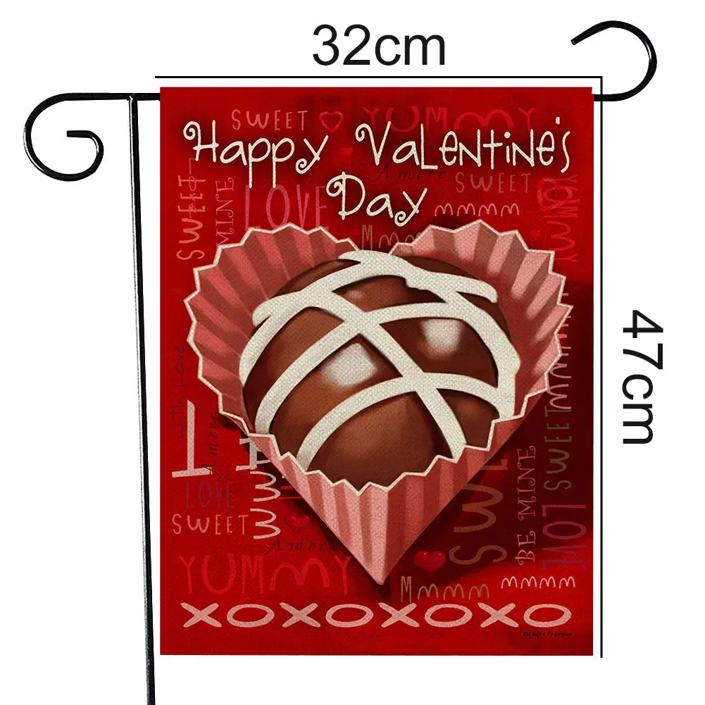 Реверсивный День Святого Валентина сад двор флаг фестиваль Вечеринка Любовь