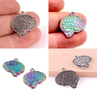 20pcs antique silver medical organ brain pendant charms for necklace bracelet handmade jewelry making accessories 23252