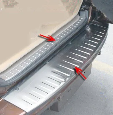 Для RAV4 2009 2010 2011 2012 задний бампер из нержавеющей стали Накладка на порог Защитная