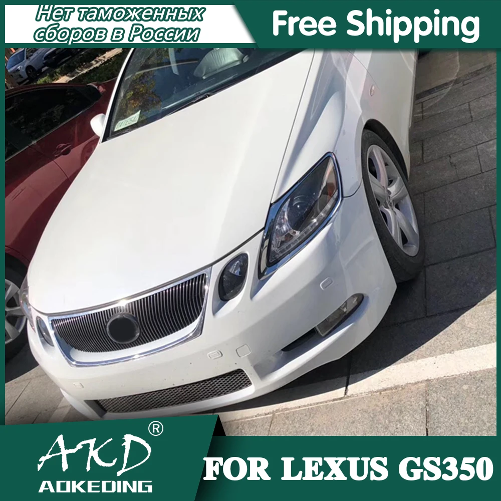AKD автомобильный стайлинг для Lexus GS350 фары 2004 2011 GS300 светодиодный DRL биксеноновый
