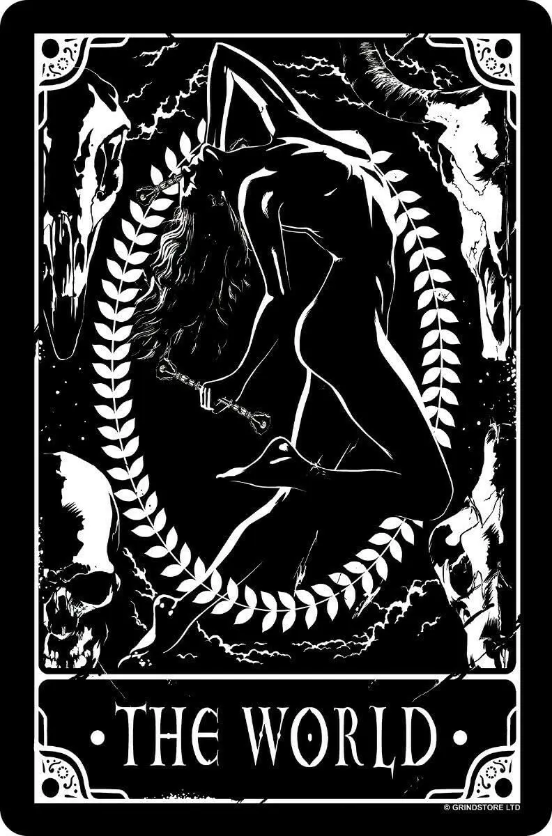 

Tarot The World Decor Signs 12x8 Inch Metal Tin Sign
