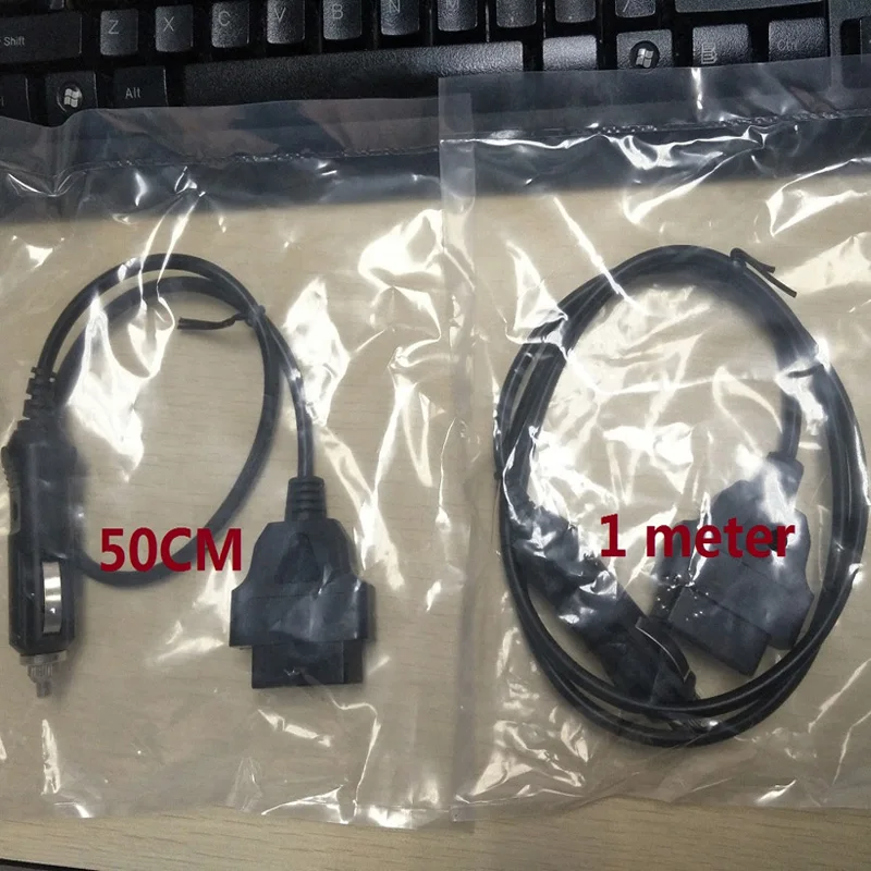 Индивидуальная длина OBD 2 Автомобильный разъем для прикуривателя OBD2 16 контактный