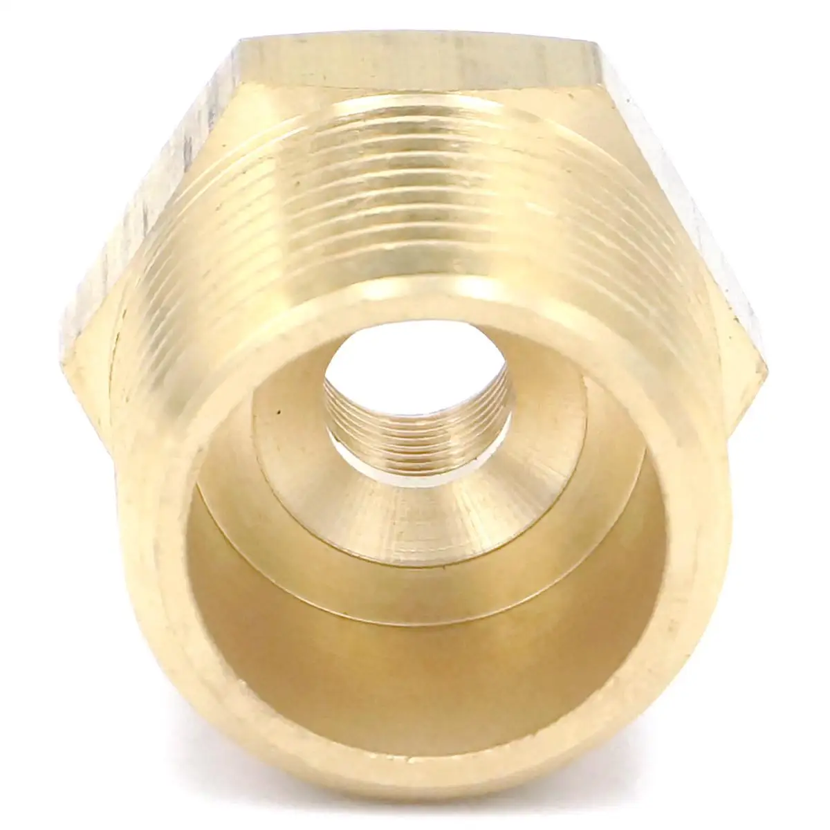 3/4&quot BSPT Male x 1/8&quot NPT Female Reducing Bushing Brass Pipe Fitting Connector Adapter Air Gas Fuel Water Pressure 229 PSI |