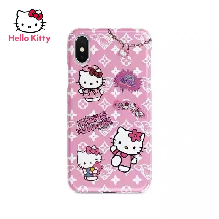 

Силиконовый персонализированный мягкий чехол Hello Kitty для IPhone 7/8P/X/XR/XS/XSMAX/11/12Pro