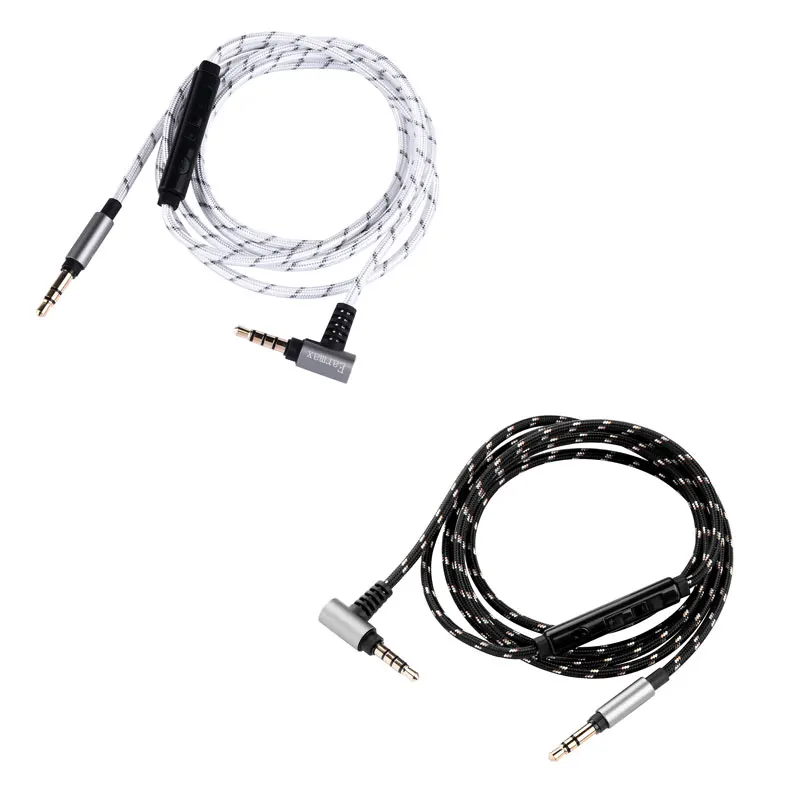 Нейлоновый аудиокабель OCC с микрофоном для наушников PSB speaker M4U1 M4U2 M4U8 NAD ЖИО HP50 HP70 |