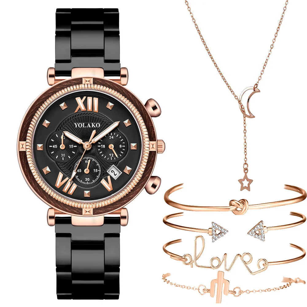 

6pcs Set Luxury Women Watches Magnetic Starry Sky Female Clock Quartz Wristwatch Fashion Ladies Wrist Watch relogio feminino