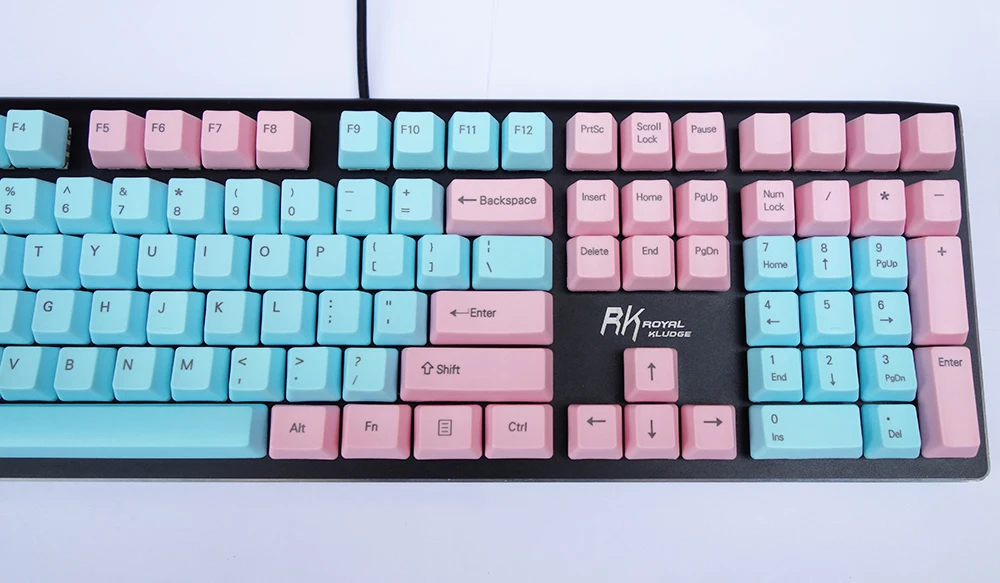 NPKC OEM PBT Keycaps сине-розовый смешанный ANSI вариант раскладки 61 Ключ 87 ключей 108 клавиш для Cherry MX переключатели механической клавиатуры
