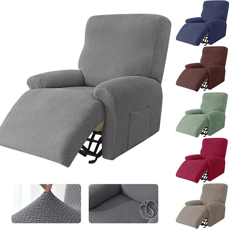 

Knitted Fabric Recliner Chair Cover For Living Room Lazy Boy Recliner Sofa Covers Pet Protective Recliner Chair Covers For Home