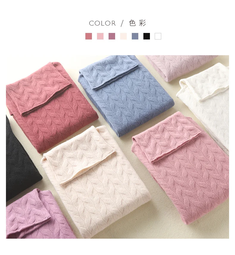 Women New Fashion Soft Sweaters and Pullover Wool Knitting Jumpers Ladies 8Colors Turtleneck Clothes