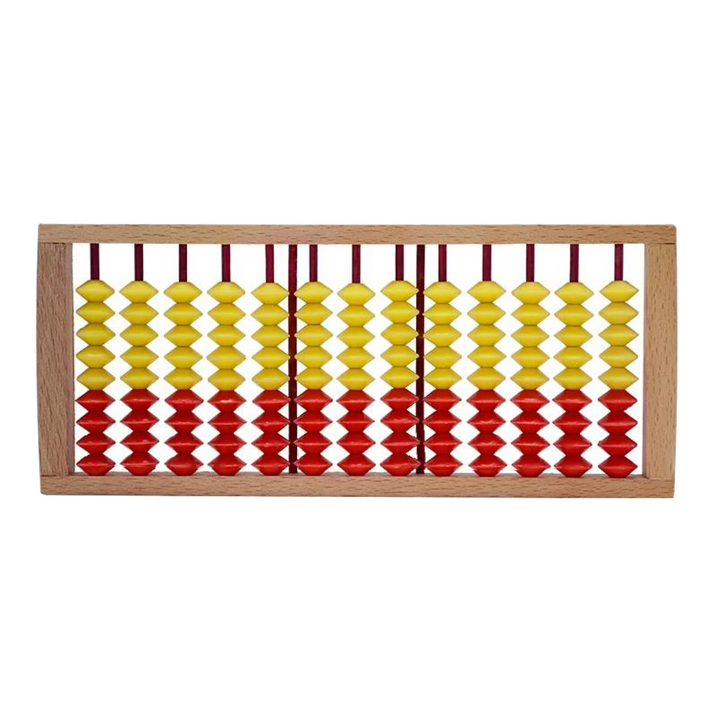 11 цифр стержни деревянные Abacus Китайский Японский калькулятор Счетный инструмент