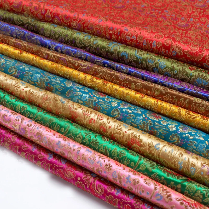 Ткань HLQON из парчовой ткани многоцветная ткань целозии с цветами для фетр