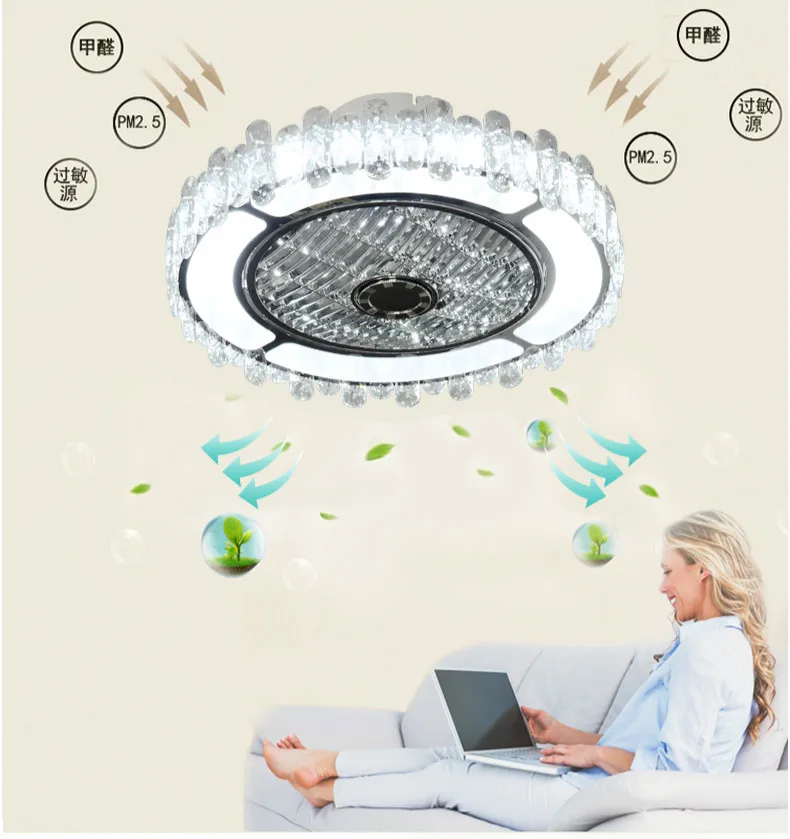 Роскошный светодиодный потолочный светильник с кристаллами современный