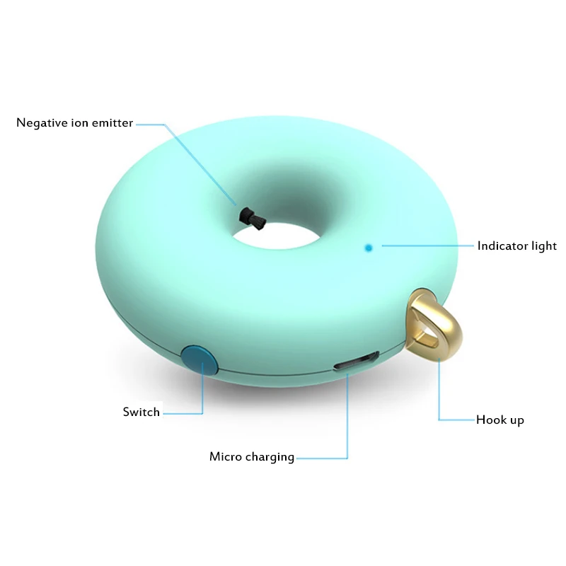 

1pc Hanging Neck Air Purifier, Household Portable Car Oxygen Bar Negative Ion Air Purifier Dropshipping
