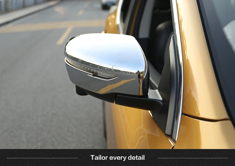 2 шт. хромированные накладки на боковые зеркала заднего вида для Nissan Qashqai 2016 2017 |