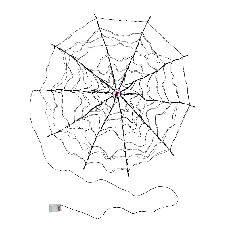 

H55A Хэллоуин паук светильник свет s гирлянда для Хэллоуина вечерние НКИ дома улицы дом с привидениями Декор реквизит