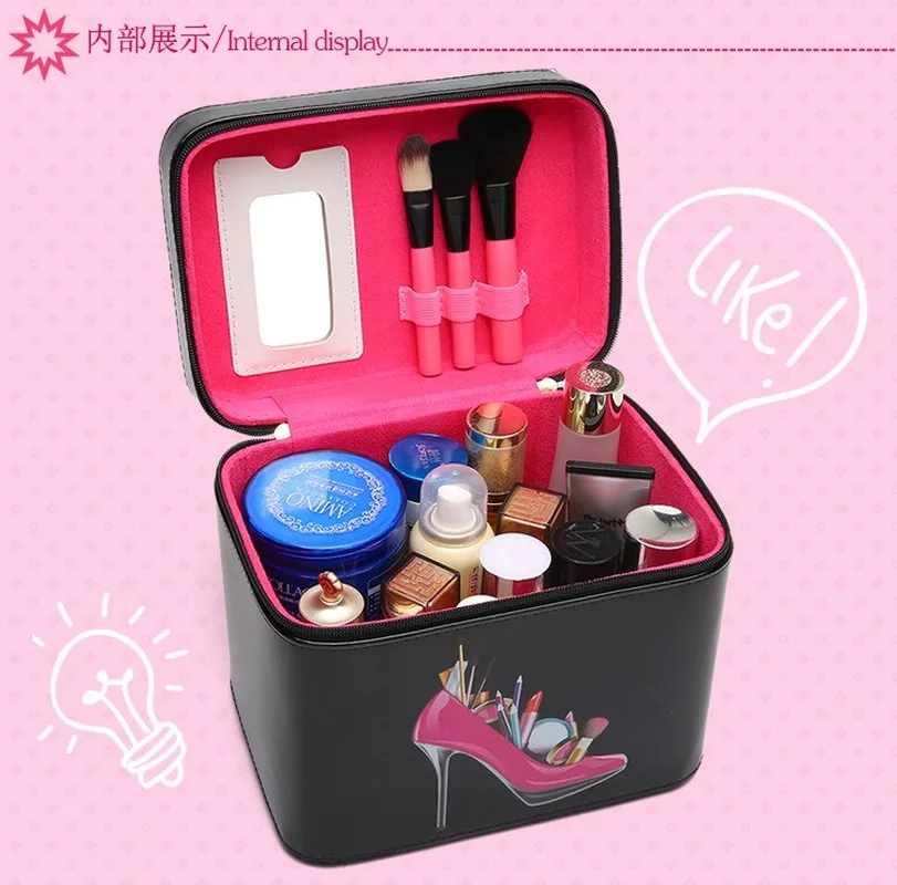 

Ladies cosmetic bag portable large-capacity cosmetic case portable size high-end waterproof storage bag makeup bag organizer
