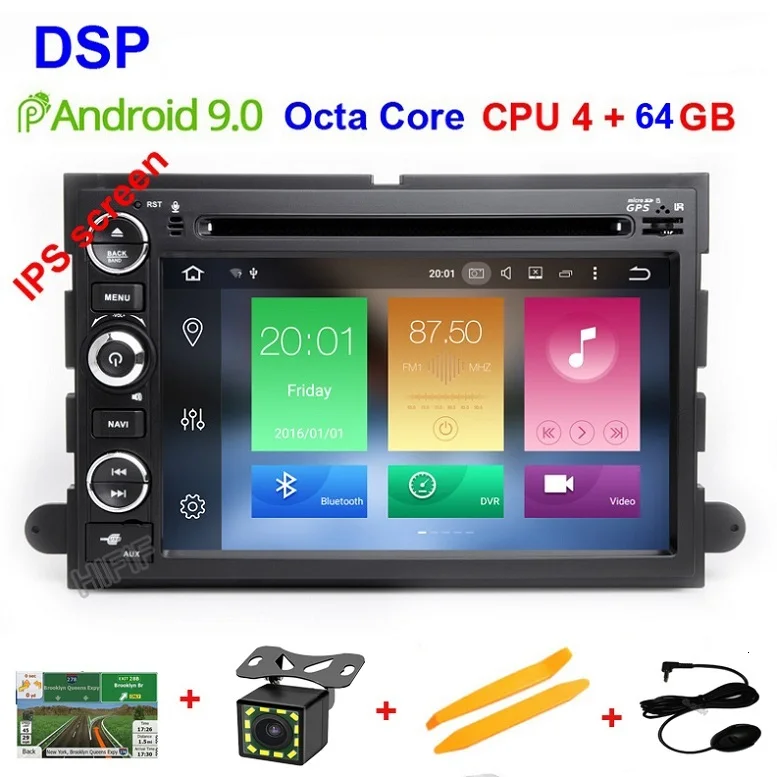 Octa Core 4G 64G DSP Android 9,0 автомобильный dvd-плеер для Ford F150 F350 F450 F550 F250 Fusion Expedition Mustang Explorer Edge2GB ram BT Wifi стереоплеер - Цвет: Octa Core 4G 64G DSP