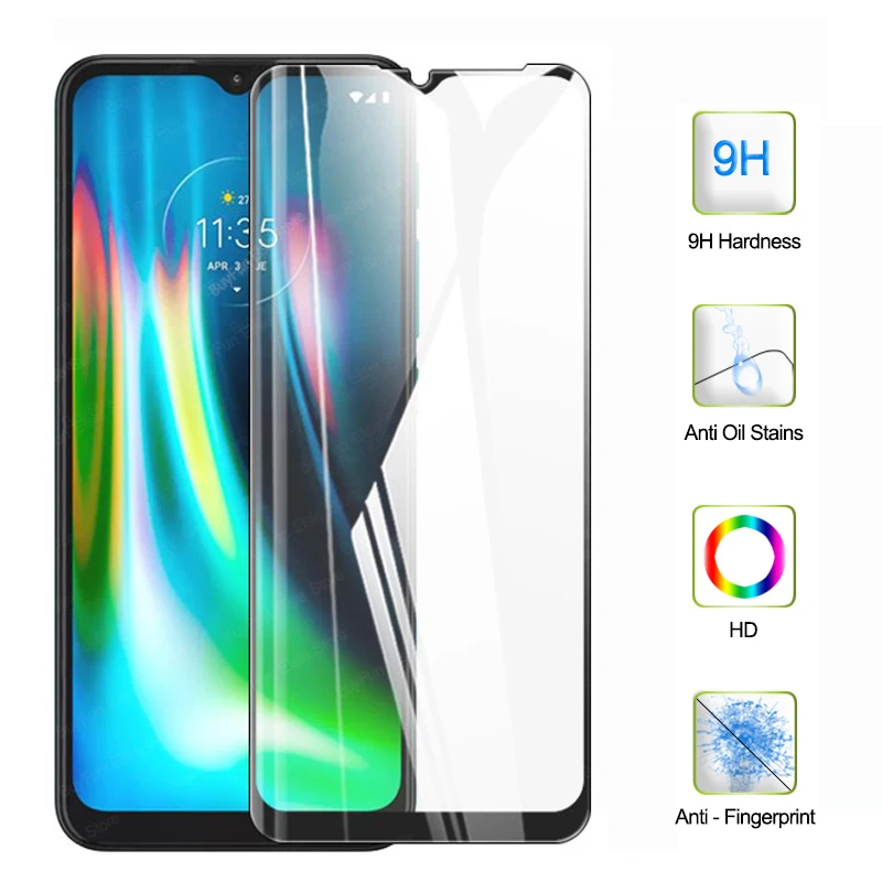Закаленное стекло для Motorola moto g 9 play полное покрытие экрана защитная пленка g9 plus