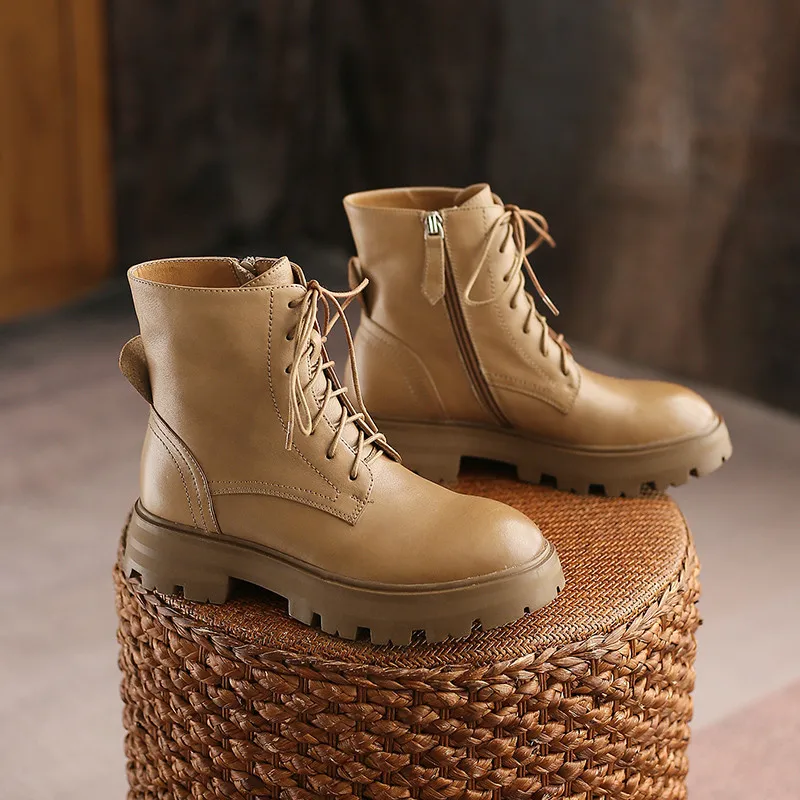 Женские ботильоны из натуральной кожи MORAZORA черные или Белые Повседневные на