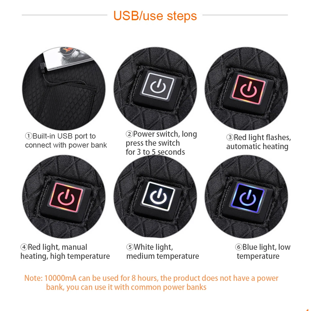 

Women Men Fishing Winter Warm Skiing Electric Heating Vest Waistcoat Soft Washable Temperature Control Magnetic Therapy Riding