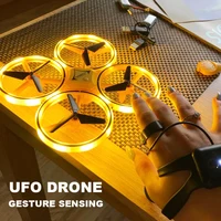 ufo rc mini quadcopter induction drone smart watch remote sensing gesture aircraft hand control drone altitude hold kids