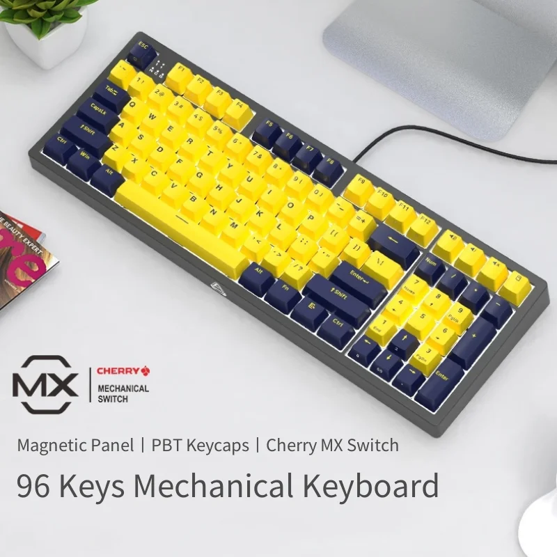 Механическая игровая клавиатура 96 клавиш PBT Cherry MX