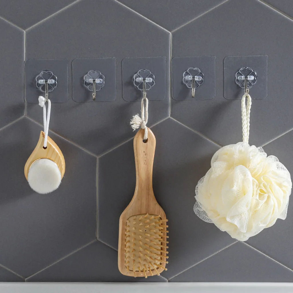 

Transparent Strong Self Adhesive Door Wall Hangers Hooks Suction Heavy Load Rack Cup Sucker for Kitchen Bathroom