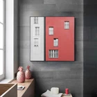 Современная Картина на холсте с изображением конструкции архитектурные постеры и печать квадратный Декор Настенная картина для гостиной спальни коридора