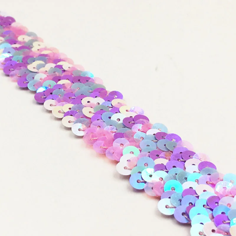 1 м/лот ширина 3 см эластичная блестящая отделка бисером кружевная Блестящая