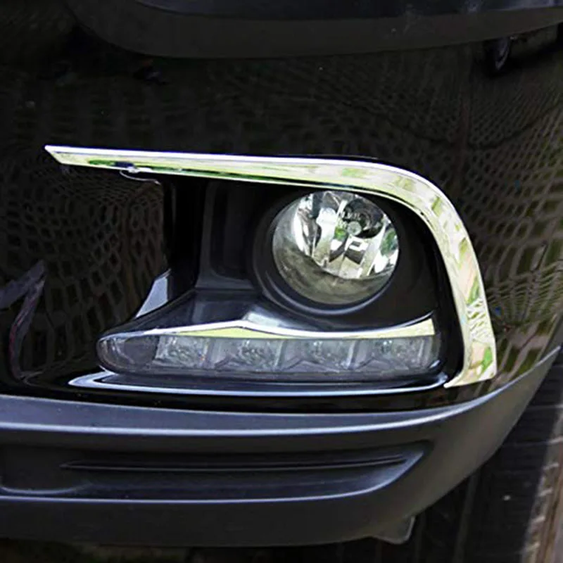 Для Toyota Highlander 2014 2015 2016 хромированный передний противотуманный светильник крышка