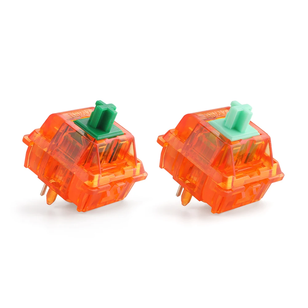 Equalz 5 Pin Orange 62g 67g Выключатели V2 для обслуживания DIY механической клавиатуры с полупрозрачным линейным переключателем.