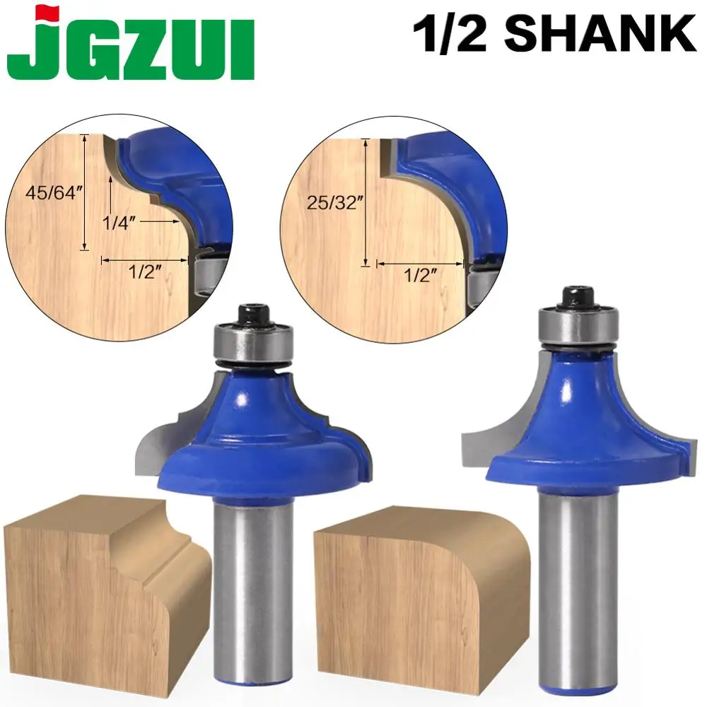 1 шт. 12 мм хвостовик 1/2 &quotхвостовик угловой круглый фрезерный бит с бородкой