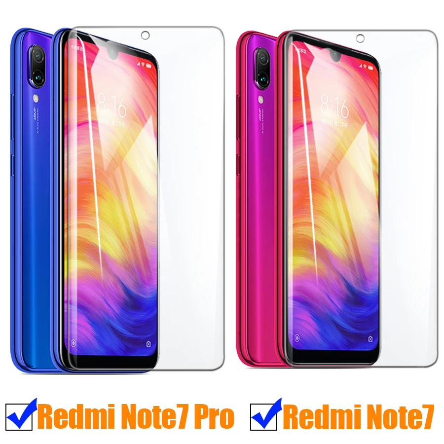 Protective glass on for xiaomi redmi note7 pro screen protector red mi note 7 armor cam tempered glas 7pro buy redmy rdmi mat 9h