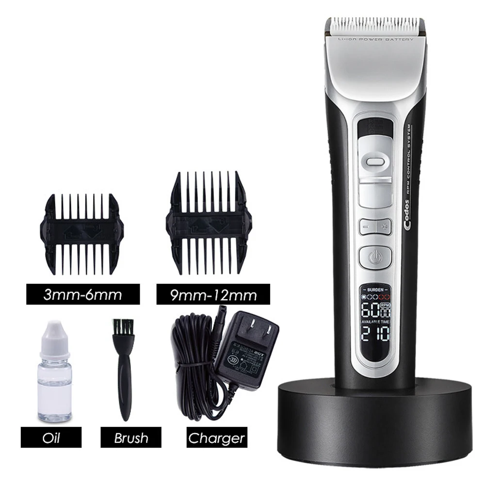 Codos CHC968 Профессиональная машинка для бритья волос мужчин керамические титановые