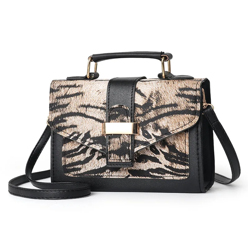 

Bag Female 2020 Korean Version of the New Leopard Retro Fashion Square Shoulder Shoulder Bag