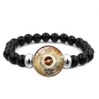 Горячая Распродажа ударник тарелки эластичный браслет из бисера Винтаж ювелирные изделия Барабаны мужу подарок ударник Стекло кнопки Браслеты для Для мужчин